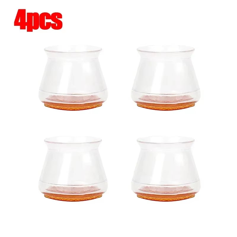 Protect Your Floors with Our 16/4 Pcs Silicone Chair Leg Caps - Durable, Washable, and Slip-Resistant Furniture Feet Covers!