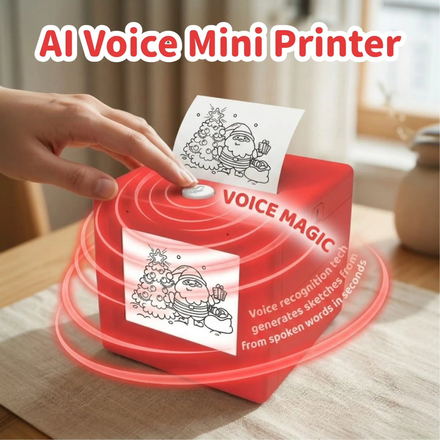 Transform Your Child's Imagination with the AI Voice Mini Printer - The Ultimate Wireless Portable Smart Gadget for Creative Learning and Fun!