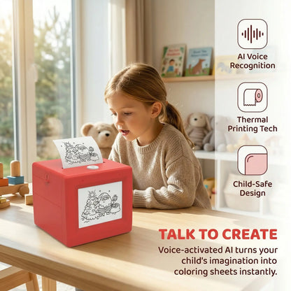 Transform Your Child's Imagination with the AI Voice Mini Printer - The Ultimate Wireless Portable Smart Gadget for Creative Learning and Fun!